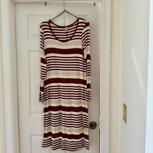 Red Camel Midi Dress size L